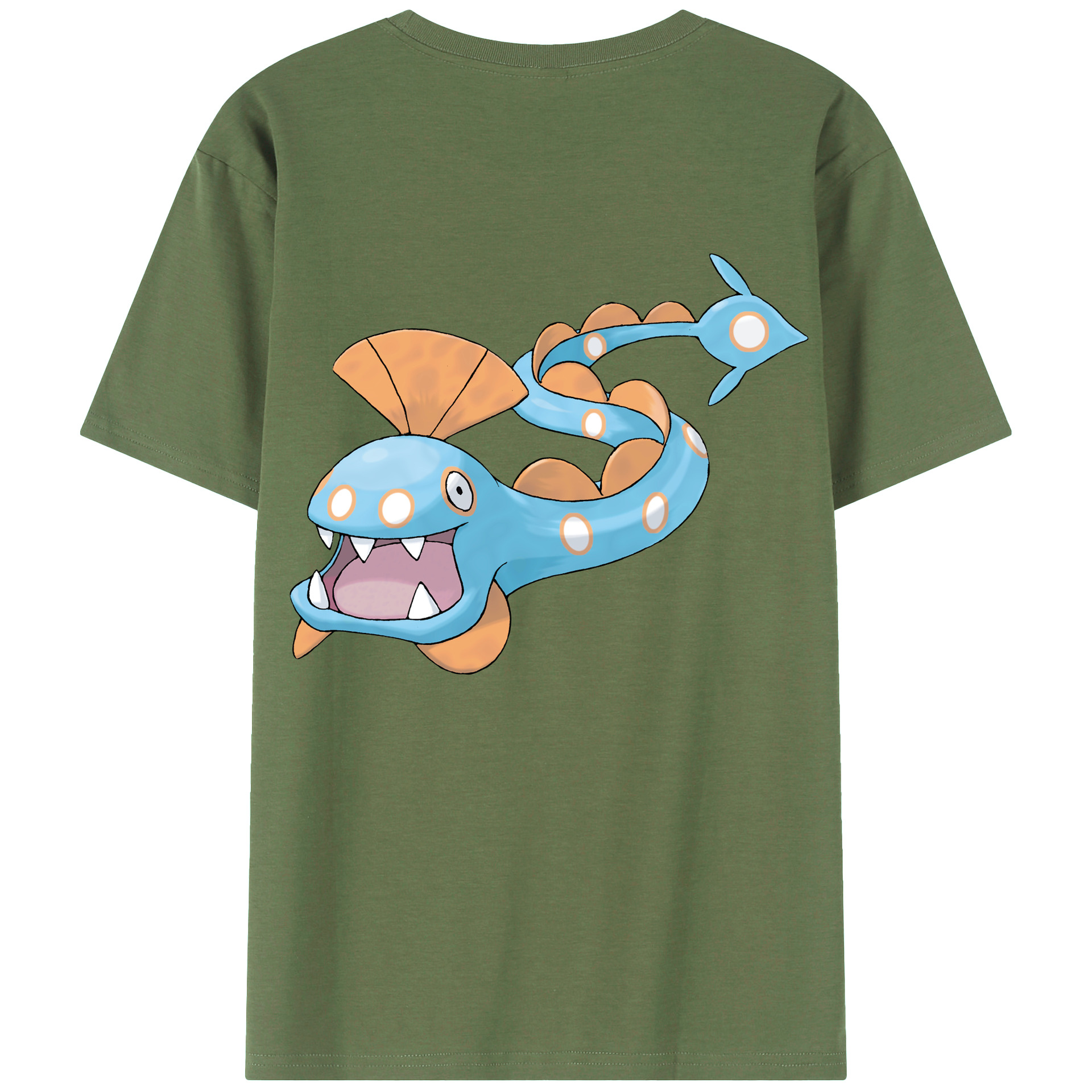 （画像用） ポケットモンスター Pokémon 綿100％ メンズ半袖Tシャツ（バックプリント） 通気性